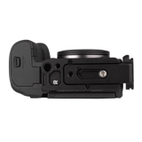 R5 MKII L-Bracket with bottom view of camera